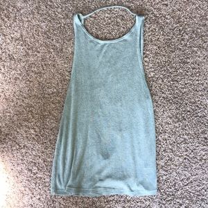 Open back tank top